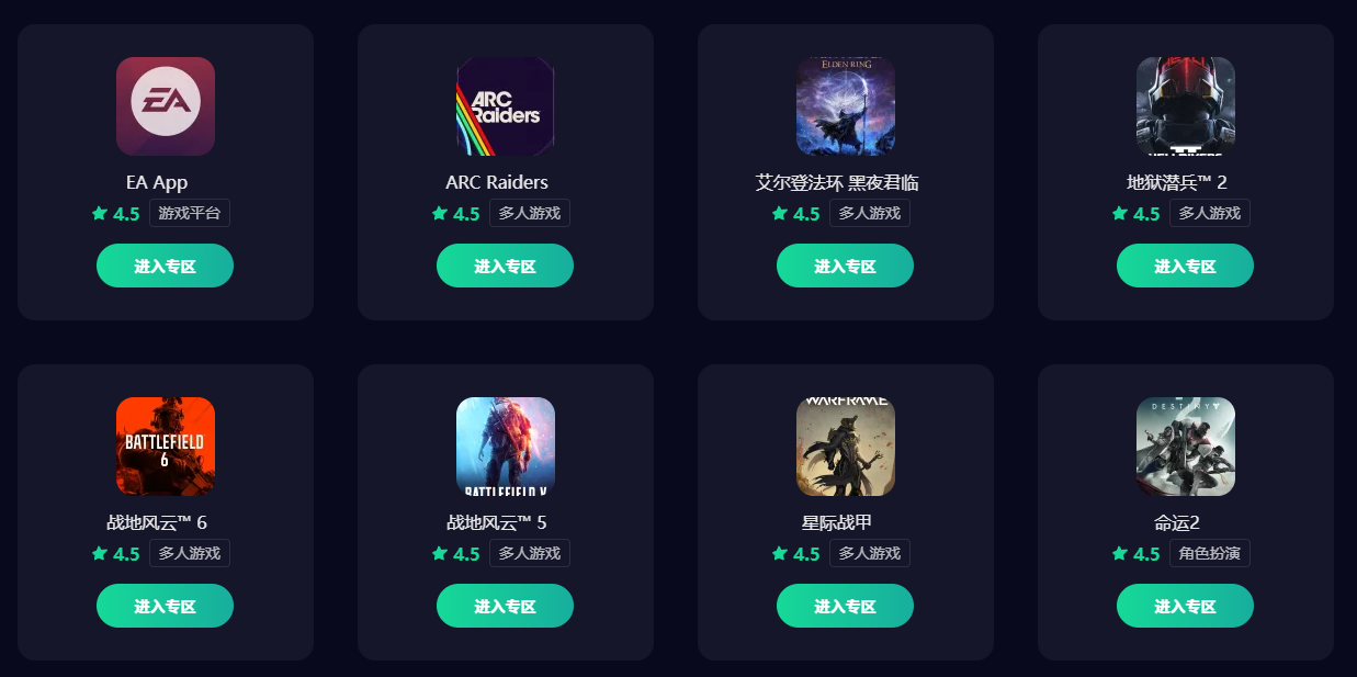 手游免费加速器哪个好 好用的手游加速器推荐图片