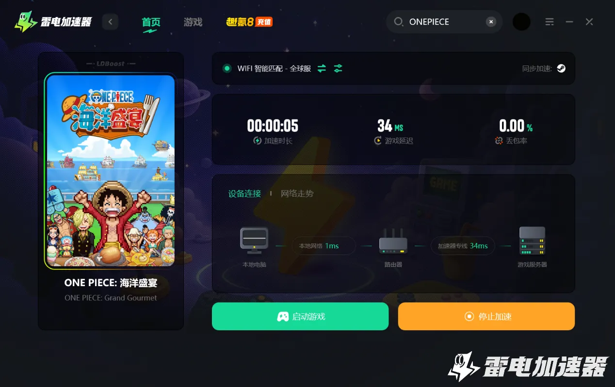 ONEPIECE海洋盛宴加速器推荐 免费加速器下载分享图片_4