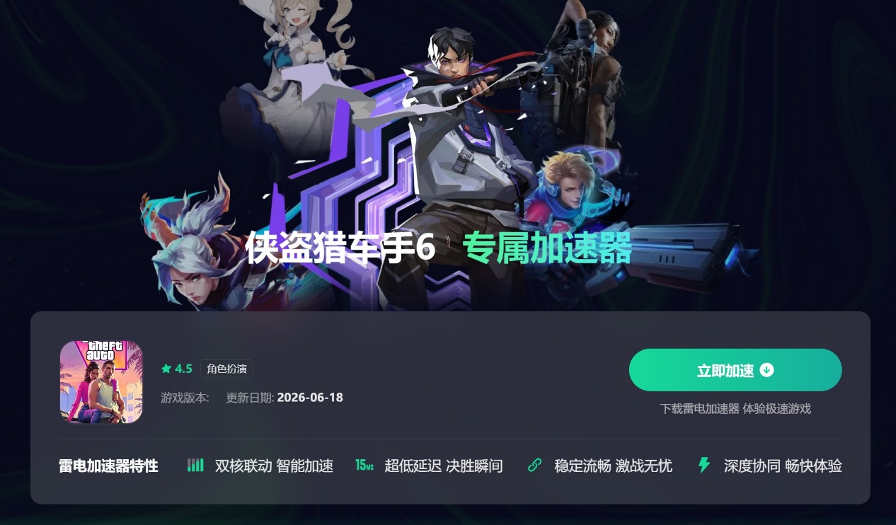 侠盗猎车手6加速器哪个好 GTA6加速器选择推荐图片_5