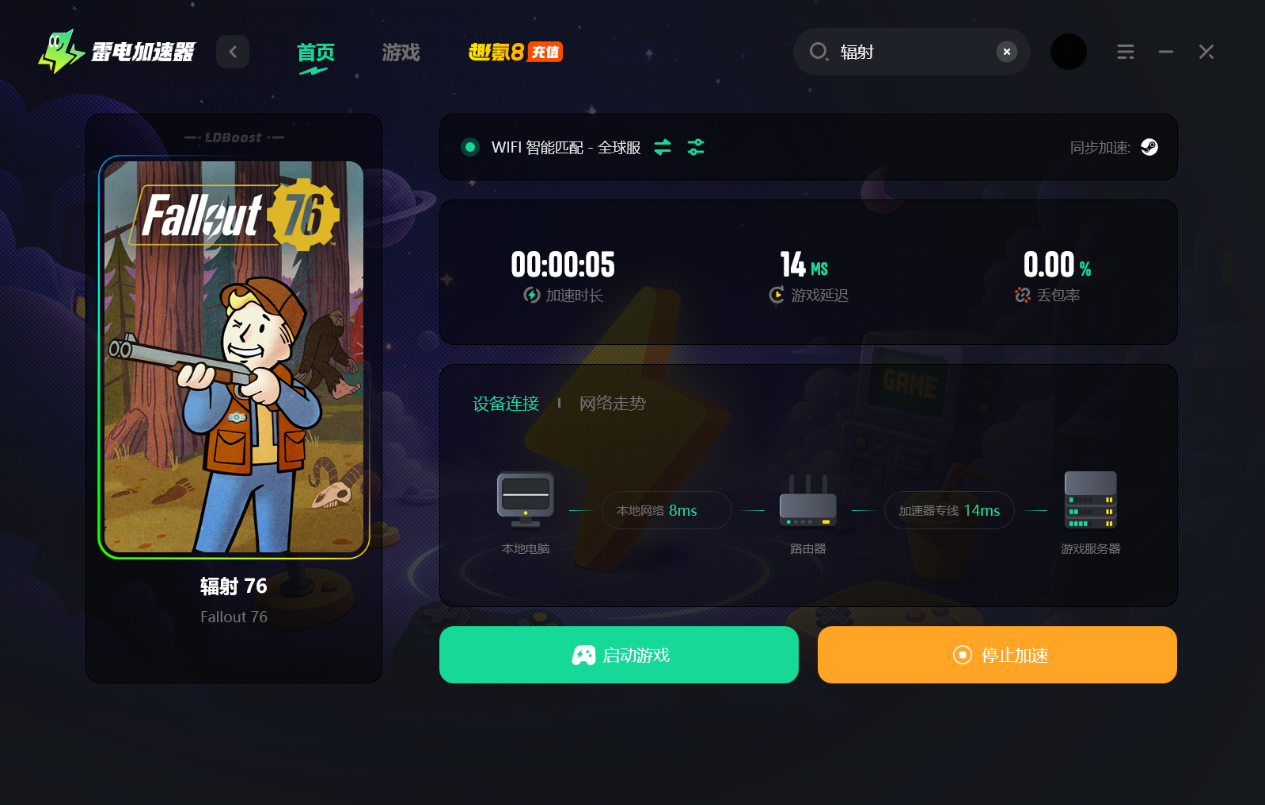 辐射76加速器哪个好 Fallout76免费加速器推荐图片_2